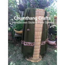 Handwoven stole and floor...